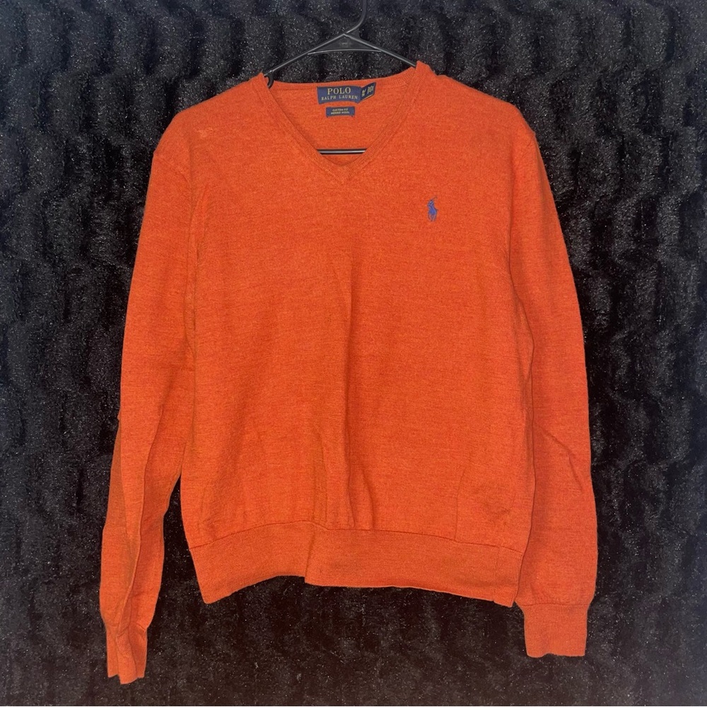 “ Orange Polo Ralph Lauren Sweater”